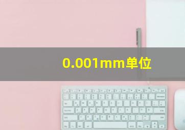 0.001mm单位