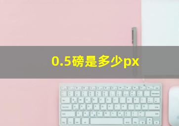 0.5磅是多少px