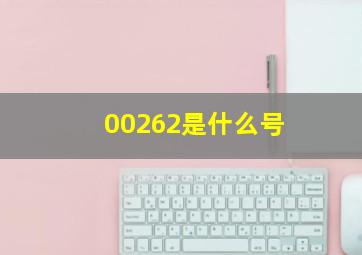 00262是什么号