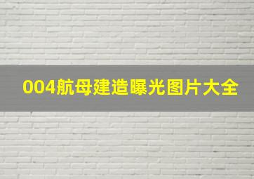 004航母建造曝光图片大全