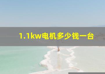 1.1kw电机多少钱一台