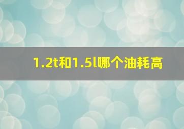 1.2t和1.5l哪个油耗高