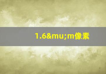 1.6μm像素