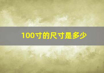 100寸的尺寸是多少