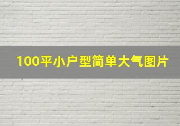 100平小户型简单大气图片