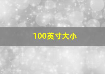 100英寸大小