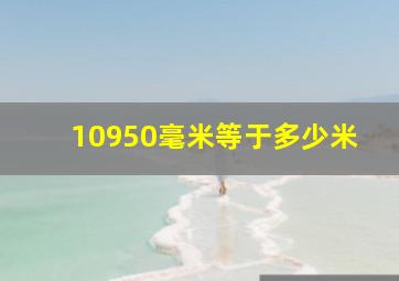 10950毫米等于多少米