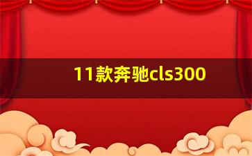 11款奔驰cls300