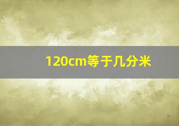 120cm等于几分米