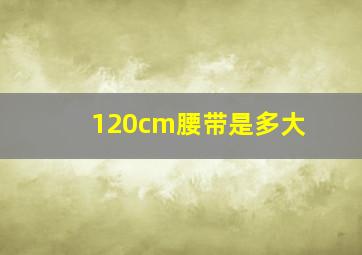 120cm腰带是多大