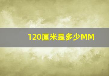 120厘米是多少MM