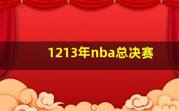 1213年nba总决赛