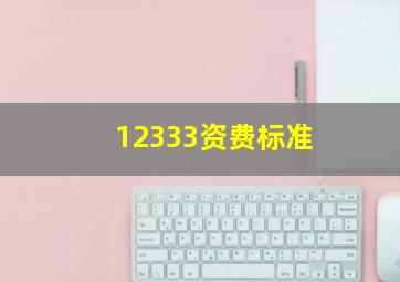 12333资费标准