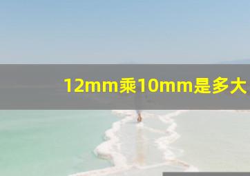 12mm乘10mm是多大