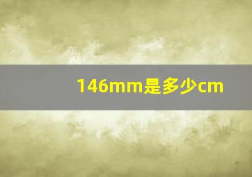 146mm是多少cm