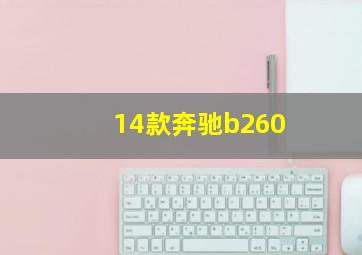 14款奔驰b260