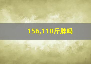 156,110斤胖吗