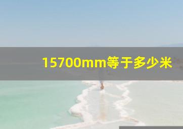 15700mm等于多少米