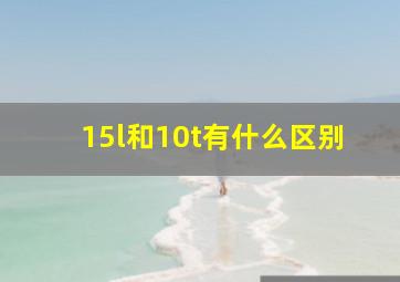 15l和10t有什么区别