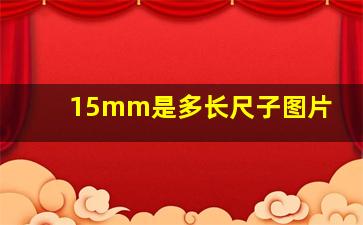 15mm是多长尺子图片