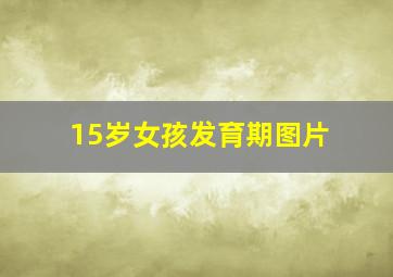 15岁女孩发育期图片