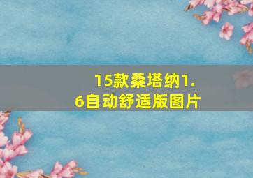 15款桑塔纳1.6自动舒适版图片