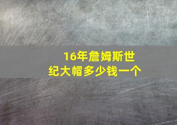 16年詹姆斯世纪大帽多少钱一个