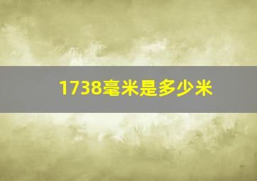 1738毫米是多少米