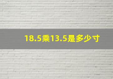 18.5乘13.5是多少寸