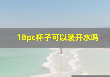 18pc杯子可以装开水吗