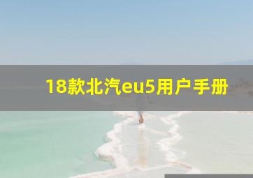 18款北汽eu5用户手册