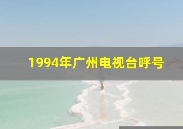 1994年广州电视台呼号