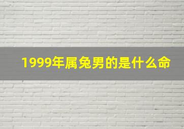 1999年属兔男的是什么命