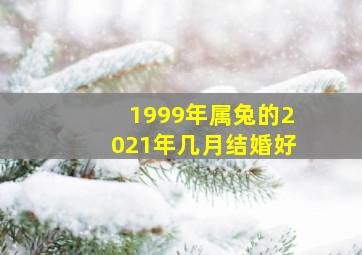 1999年属兔的2021年几月结婚好