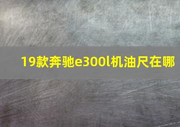 19款奔驰e300l机油尺在哪