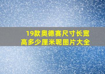 19款奥德赛尺寸长宽高多少厘米呢图片大全