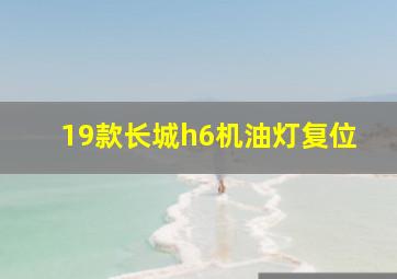 19款长城h6机油灯复位