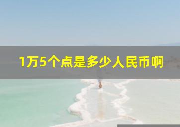 1万5个点是多少人民币啊