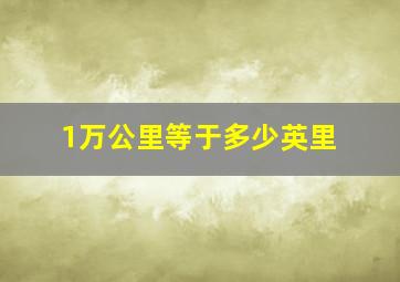 1万公里等于多少英里