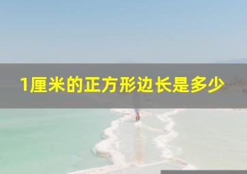 1厘米的正方形边长是多少