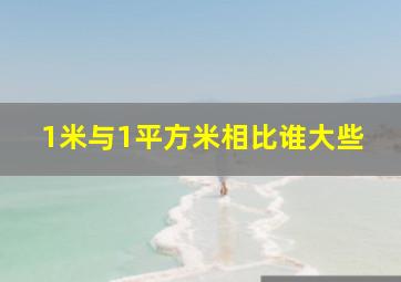 1米与1平方米相比谁大些