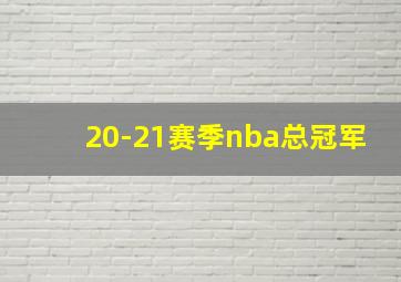 20-21赛季nba总冠军