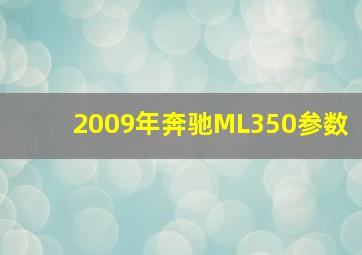 2009年奔驰ML350参数