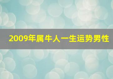 2009年属牛人一生运势男性