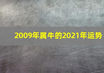 2009年属牛的2021年运势