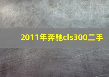 2011年奔驰cls300二手