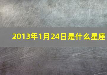 2013年1月24日是什么星座