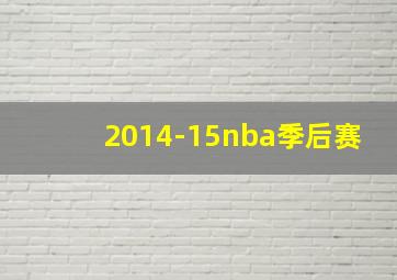 2014-15nba季后赛