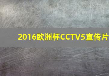 2016欧洲杯CCTV5宣传片