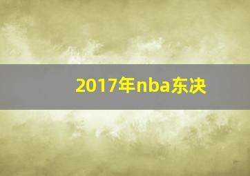 2017年nba东决